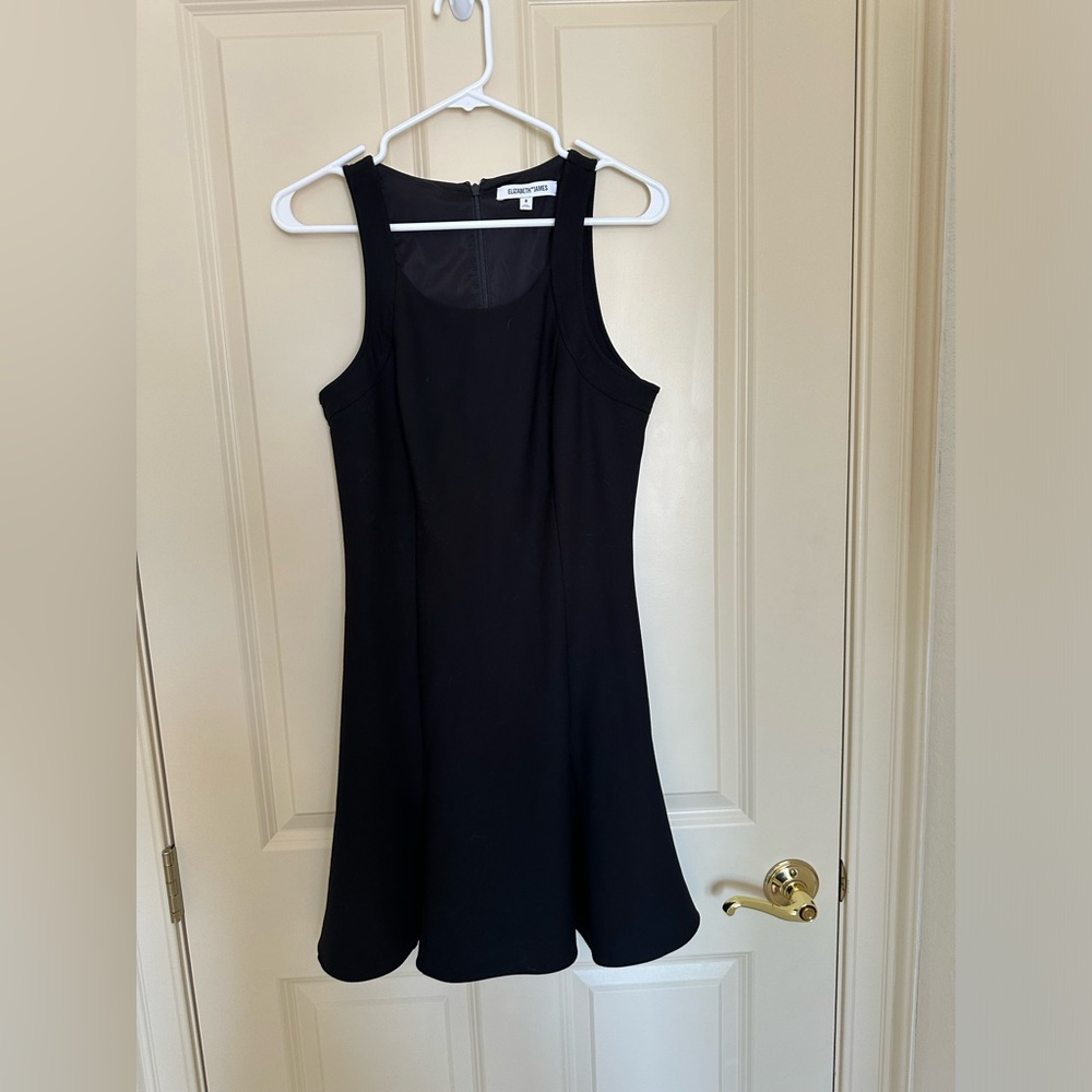 ELIZABETH AND JAMES knee length sleeveless black dress
